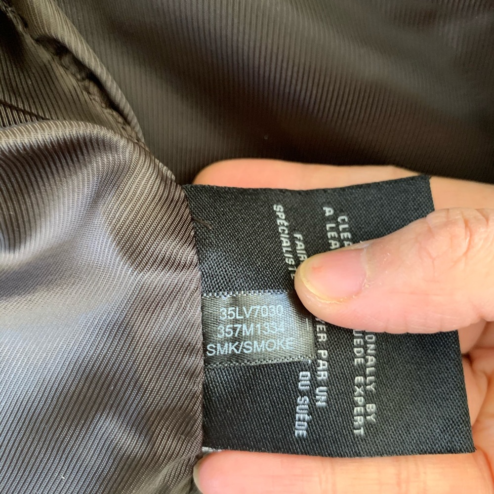Cole Haan Smoke Genuine Leather Jacket Size S - Picture 8 of 8